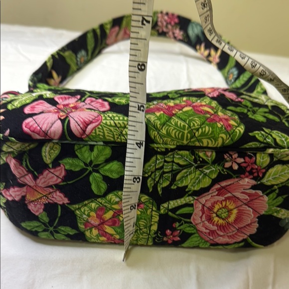 Vera Bradley Hobo Shoulder Bag – Floral Quilted Cotton w/ Side Bow (Hope Garden) - Picture 13 of 13